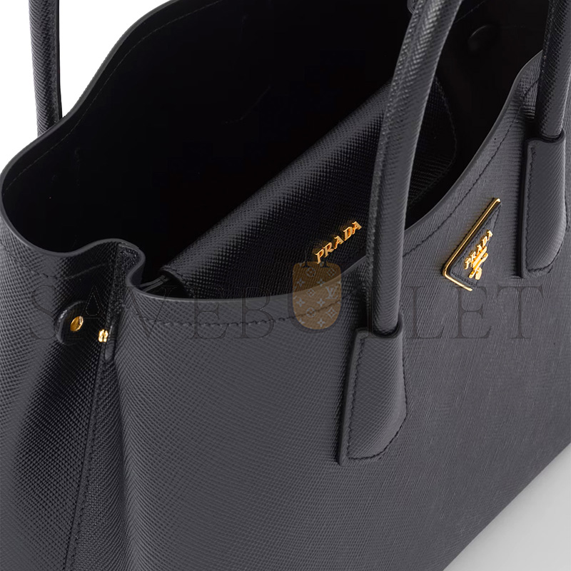 PRADA MEDIUM DOUBLE SAFFIANO LEATHER BAG 1BG887  (33*25*14.5cm) 
